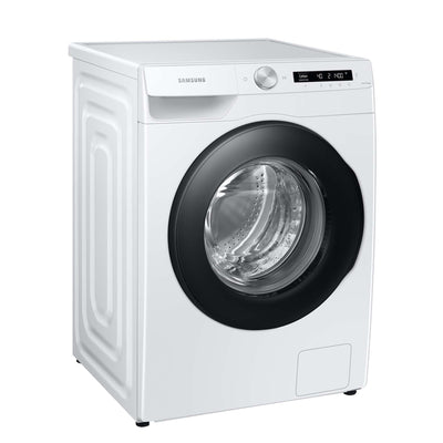Samsung WW90T504AAWCS2 Waschmaschine, 9 kg, 1.400 U/min, Extra energiesparend, EEK: A (-10 %), AI Ecobubble, AI Control, SmartThings App und AI Energy Mode, Hygiene-Dampfprogramm, Weiß
