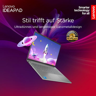 Lenovo IdeaPad Slim 5i Laptop | 14" OLED WUXGA Display | Intel Core i7-13620H | 16GB RAM | 512GB SSD | Intel UHD Grafik | Windows 11 Home | QWERTZ | Luna Grau | 3 Monate Premium Care