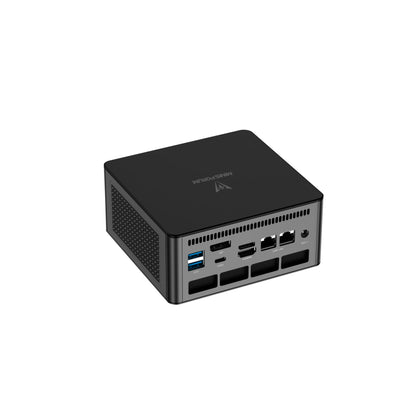 MINIS FORUM UM890 Pro Mini PC, AMD Ryzen 9 8945HS Prozessor, 8 Kerne/16 Threads bis zu 5,2 GHz, AMD Radeon 780M, 64 GB DDR5 bis zu 5600 MHz/1 TB SSD, HDMI/DP/USB4 × 2, RJ45 2,5 G × 2, Oculink Port