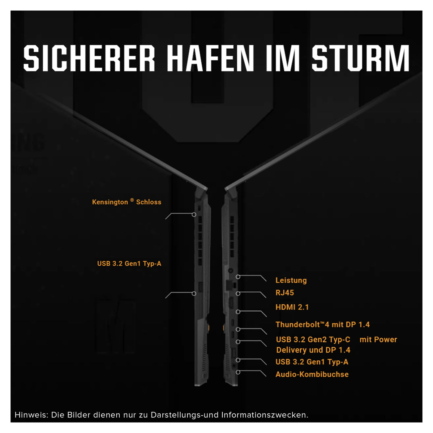 ASUS TUF A17 Gaming Laptop, AMD Ryzen 7-7435HS, 64 GB DDR5 RAM, 1 TB PCIe SSD, 17.3" FHD Display, Nvidia GeForce RTX 4050, 1-Zone RGB QWERTZ Tastatur, Windows 11 Home, Grau