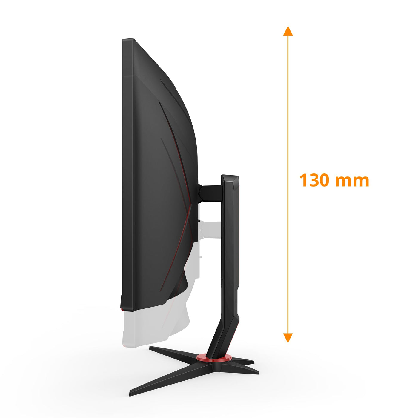 AOC Gaming CU34G2XPD – 34-Zoll-WQHD-Curved-Monitor, 180 Hz, schnelle VA, 1 ms GTG, FreeSync Premium, HDR400, höhenverstellbarer Standfuß (3440 x 1440, HDMI, DisplayPort, USB-Hub)