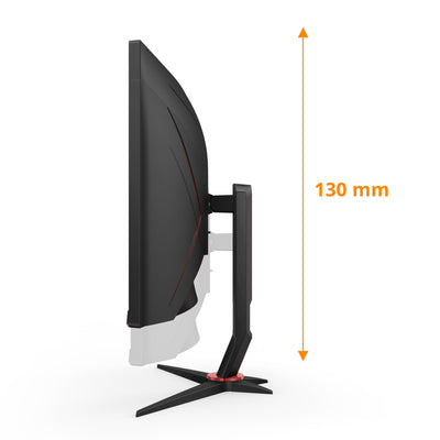 AOC Gaming CU34G2XPD – 34-Zoll-WQHD-Curved-Monitor, 180 Hz, schnelle VA, 1 ms GTG, FreeSync Premium, HDR400, höhenverstellbarer Standfuß (3440 x 1440, HDMI, DisplayPort, USB-Hub)