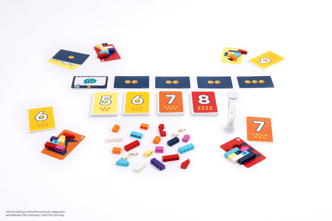 Asmodee Brick Like This! Das offizielle Lego-Partyspiel - Schnelles, lustiges Bauspiel für Familien, Kinder, Jugendliche und Erwachsene – 15 Minuten, für 2-8 Spieler ab 7 Jahren, Deutsch Version