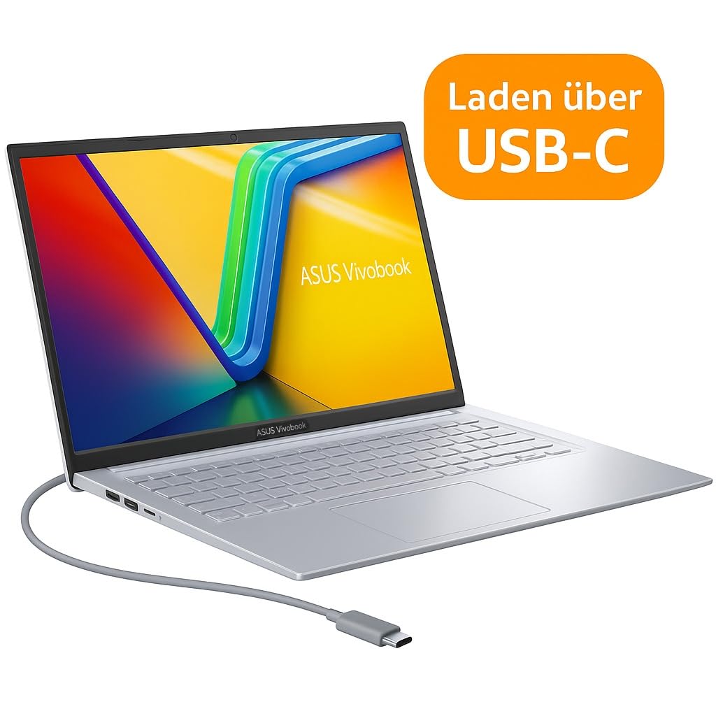 ASUS (17,3 Zoll FullHD Notebook mit MS Office 2024 Pro (Intel Core 13th Gen U300, 5 Kerne, 4.40 GHz, 24 GB RAM, 1000 GB SSD, Intel UHD, HDMI, BT, Webcam, USB-C/3.0, WLAN, Windows 11 Prof) #8247