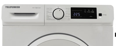 Telefunken Waschmaschine 7kg | 1400 U/Min. | Inverter Motor - Leise & Effizient | Aquastop - Schutz vor Wasserschäden | Schontrommel | Washing Machine mit 15 Programmen | EEK A | W-7-1400-A-W weiß