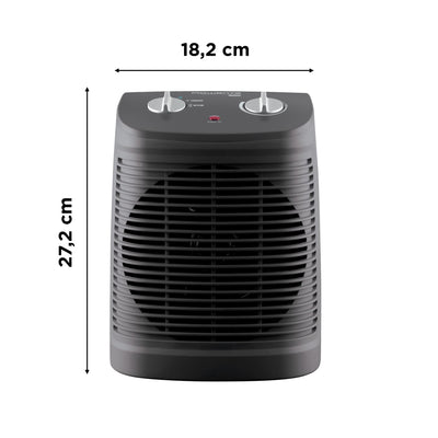Rowenta SO2320 Instant Comfort Compact Heizlüfter | 2000 Watt | 2 Leistungsstufen | leise Heizung | kompakt | leicht zu transportieren | Auto Safety | Grau