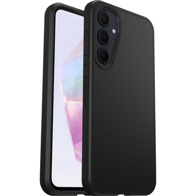 OtterBox Sleek Hülle für Samsung Galaxy A35 5G, stoßfest, sturzsicher, ultraschlank, schützende Hülle, Getestet nach Militärstandard, Schwarz - Keine Einzelhandelsverpackung