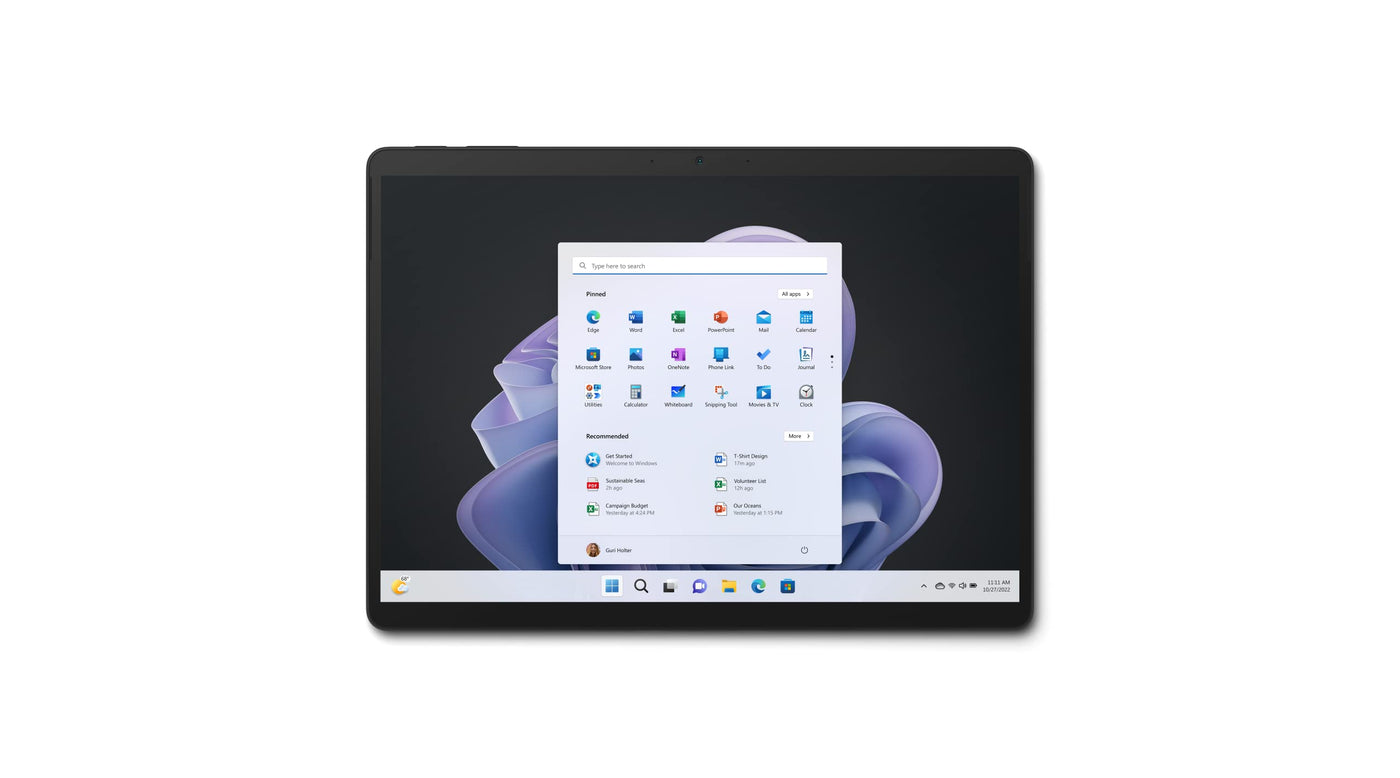 Microsoft Surface Pro 9, i5, 16GB RAM, 256GB SSD, Win 11 Home, 13 Zoll 2-in-1 Tablet/Laptop, Graphit, powered by Intel Evo Plattform