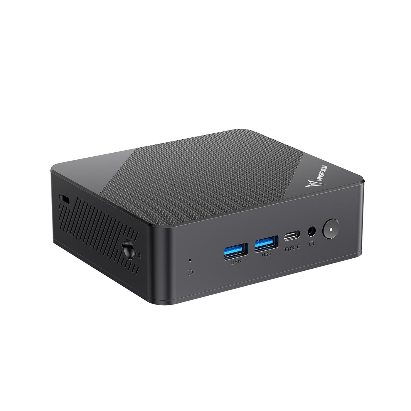 MINIS FORUM UN100P Mini-PC, Intel Alder Lake der 12. Generation – N100, 16 GB DDR4 RAM 512 GB PCIe SSD, 2 x HDMI 2.1 TMDS/USB-C, 4 x USB-Anschlüsse, WiFi 6, BT5.2, 2,5 G RJ45