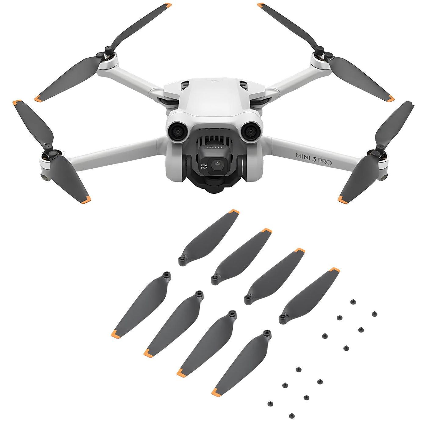 24Pcs Propeller für DJI Mini 4 Pro/Mini 3 Pro Ersatzpropeller Blätter Geräuscharm Flügel 6030F Luftschrauben DJI Mini 3 / 4 Pro Drohnenzubehör Exklusive Schrauben & Schraubendreher Orange