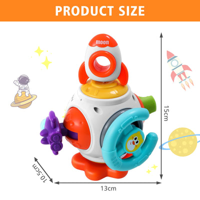 Montessori 6-in-1 busy sensorisches Aktivitätswürfelspielzeug für Babys im Alter von 1 bis 3 Jahren-lustiges lehrreiches und tragbares Spielzeug für Zuhause und Reisen Frühes Spielzeug für Kleinkinder