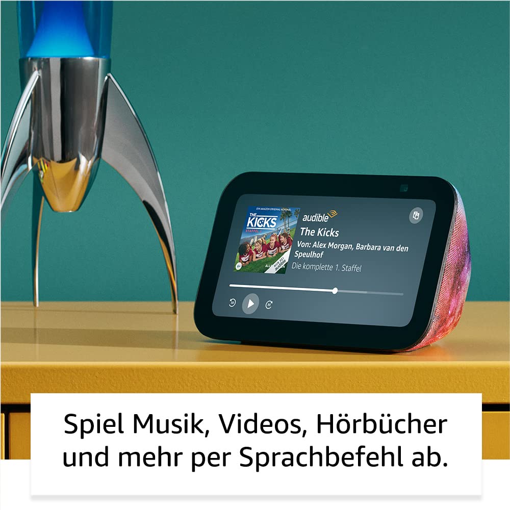 Echo Show 5 Kids (Neueste Generation) | Smart Display mit Alexa | 1 Jahr Amazon Kids+ Inhalte inklusive | Weltraum-Design