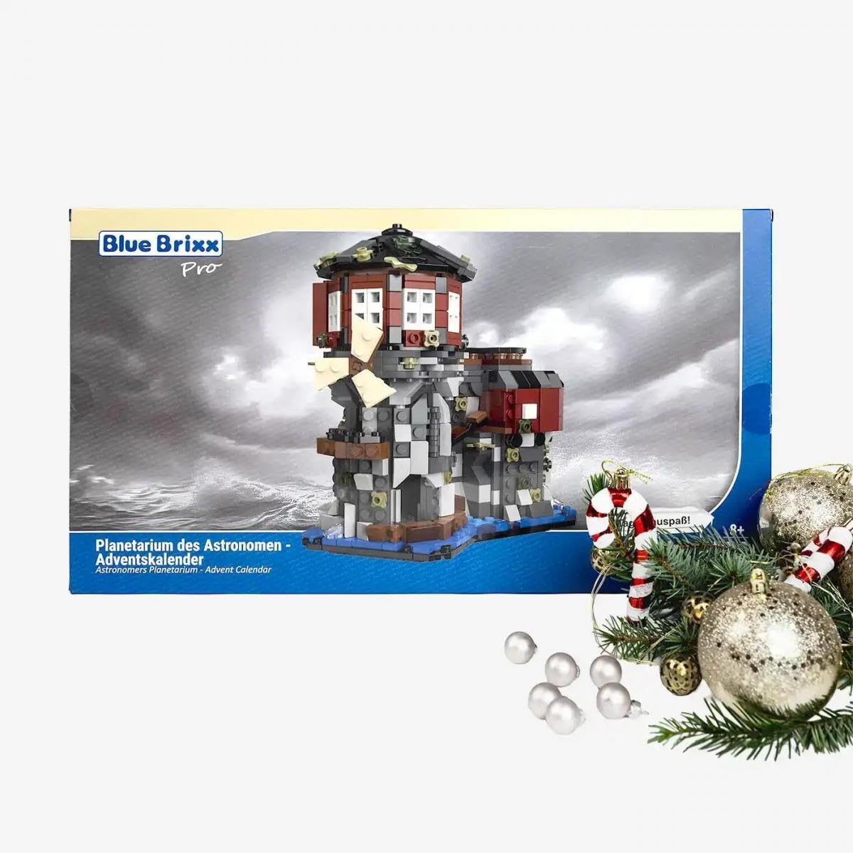 BlueBrixx Pro Planetarium des Astronomen - Adventskalender, Bauset für Erwachsene und Kinder, Klemmbausteine-Set aus 1005 Teilen, 108772