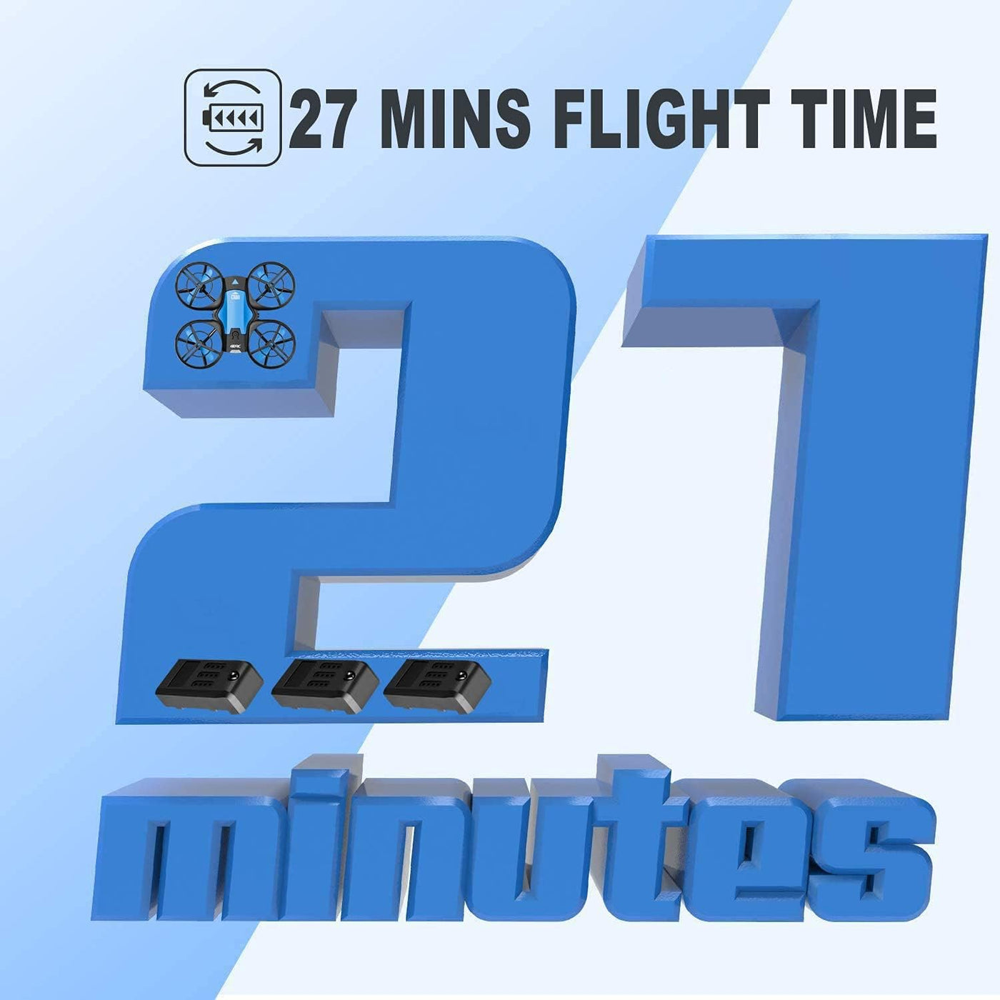 4DRC Mini Drohne für Kinder Handbetriebener RC Quadcopter mit 3 Batterien Längere Flugzeit, Höhenhaltung, Headless-Modus, Throwing GO, 3D Flip und 3 Geschwindigkeitsmodi Flugzeug für Anfänger, Blau