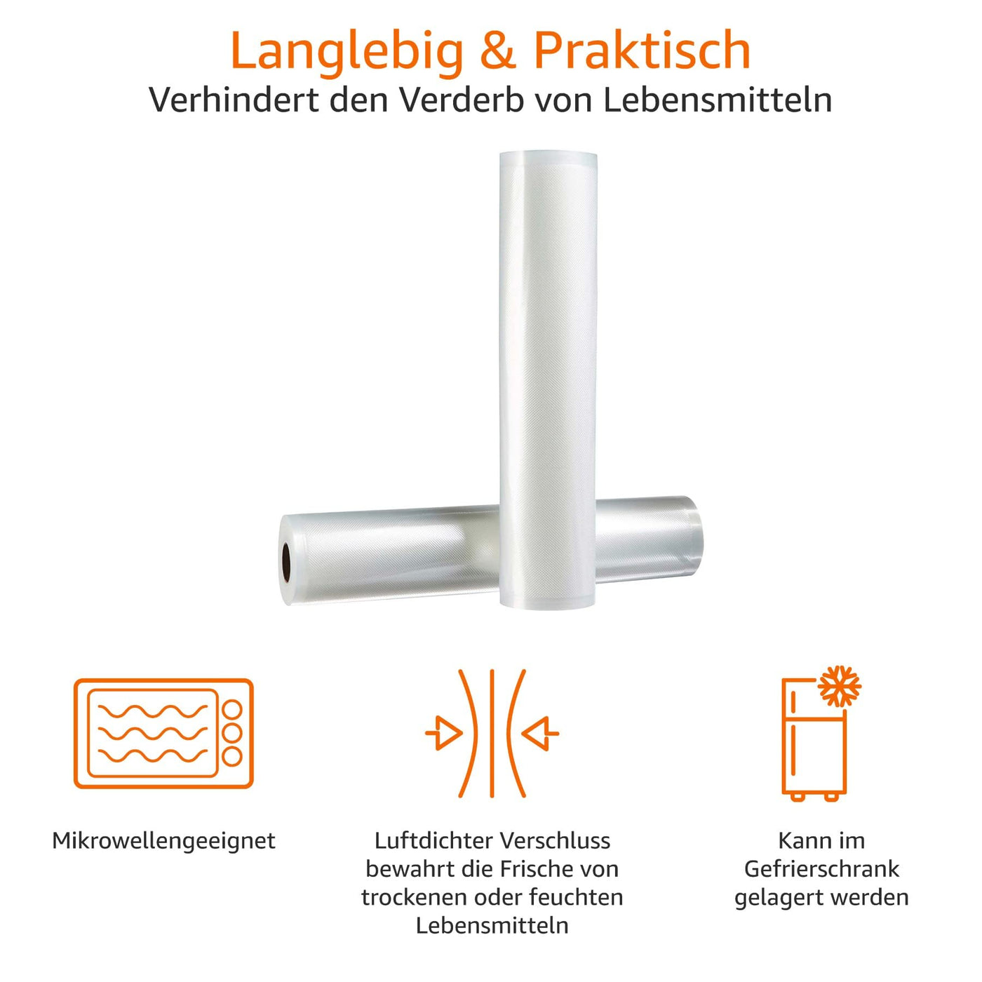 Amazon Basics 30 cm x 600 cm, 2 Rollen für Vakuumierer