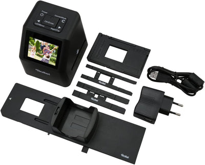Rollei DF-S 310 SE Dia Film Scanner (Special Edition mit extra Zubehör, SD-/SDHC-Karten Steckplatz und USB 2.0 Schnittstelle) schwarz