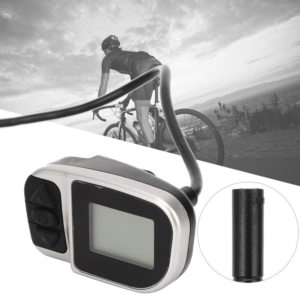 Qukaim MotorLCD Elektrozähler LCD Elektrozähler für TSDZ2 VLCD6 Motor, Mischmaterial, 6 Kerne, praktisches Display