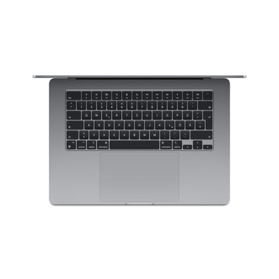 Apple 2024 15" MacBook Air Laptop mit M3 Chip: 15,3" Liquid Retina Display, 8 GB gemeinsamer Arbeitsspeicher, 512 GB SSD Speicher, beleuchtete Tastatur, 1080p FaceTime HD Kamera, Touch ID, Space Grau