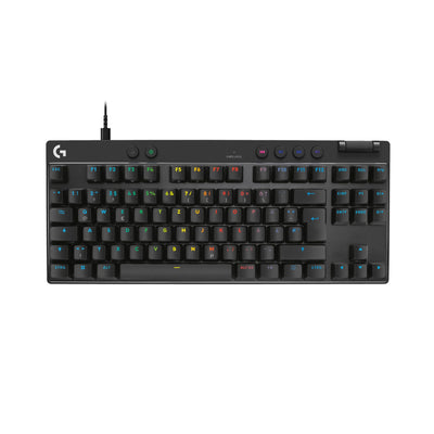 Logitech G PRO X TKL Rapid Tenkeyless kabelgebundene Gaming Tastatur mit magnetischen Analogschaltern, Rapid Trigger-Modus, einstellbarem Auslöser und anpassbarer RGB-Beleuchtung, QWERTZ DE - Schwarz