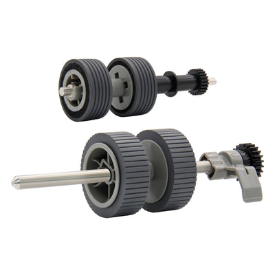 RURBRIN PA03540-0001 PA03540-0002 Bremswalze Pick Roller mit Schaft Scanner Teil passend für Fujitsu Fi-6130