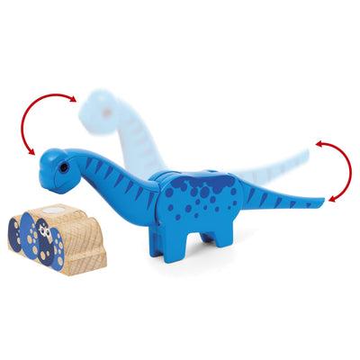 BRIO World - 36096 Dinosaurier Batteriezug - Spielzeugzug für Kinder ab 3 Jahren