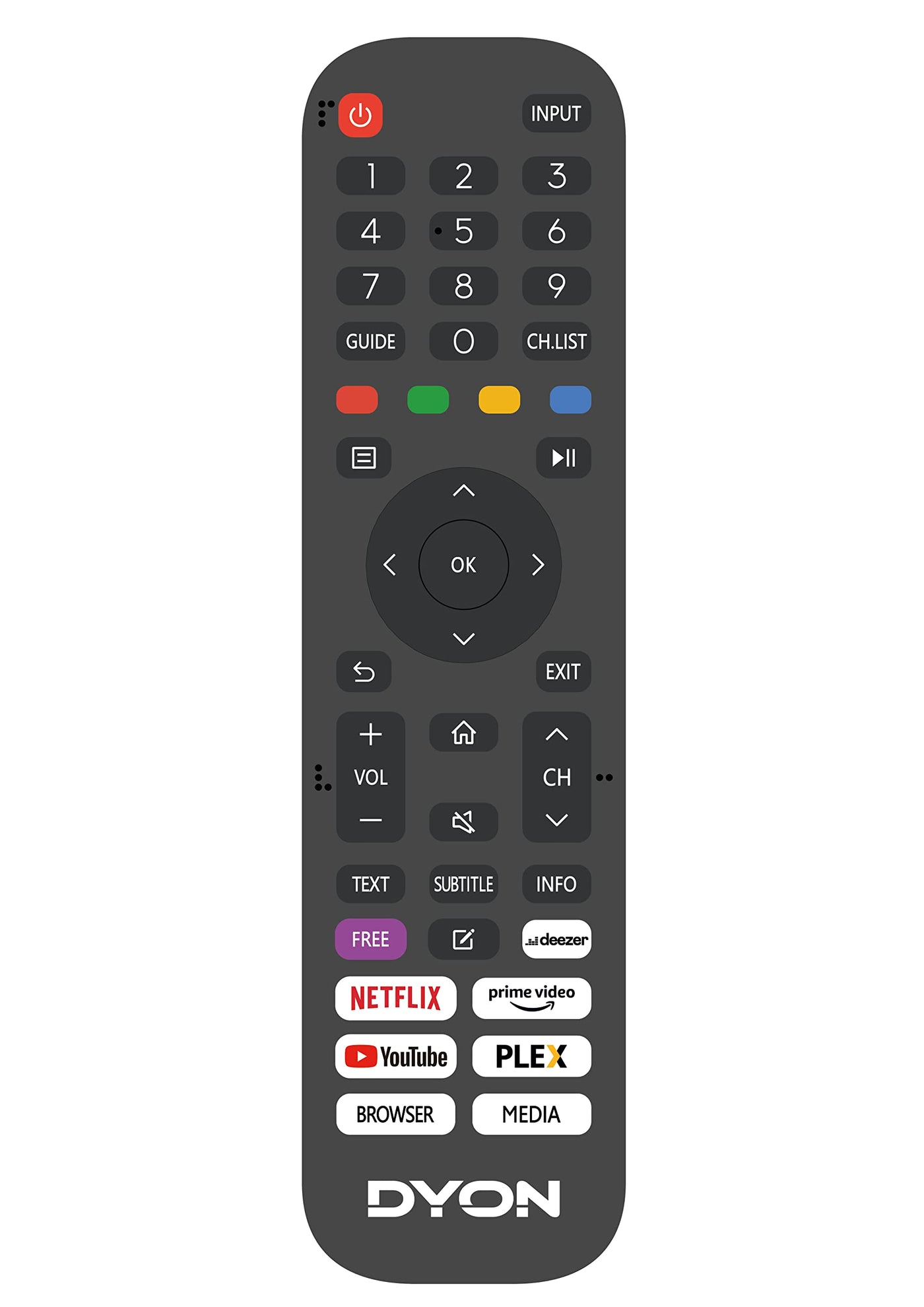 DYON Movie Smart 43 VX 108 cm (43 Zoll) Fernseher (Full-HD Smart TV, HD Triple Tuner (DVB-C/-S2/-T2), App Store, Prime Video, Netflix, YouTube, DAZN, Disney+) [Mod. 2023]