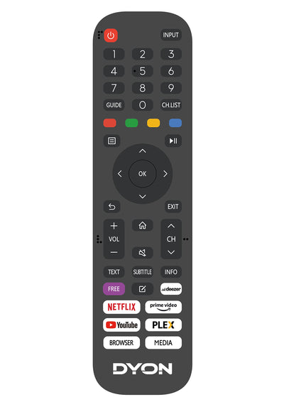 DYON Movie Smart 43 VX 108 cm (43 Zoll) Fernseher (Full-HD Smart TV, HD Triple Tuner (DVB-C/-S2/-T2), App Store, Prime Video, Netflix, YouTube, DAZN, Disney+) [Mod. 2023]
