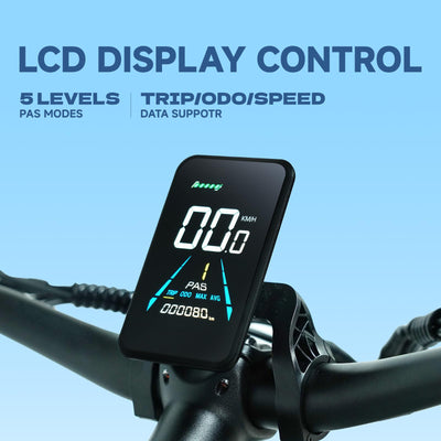 Lohang Elektrofahrrad für Erwachsene, 26-Zoll-Offroad-Reifen, 52V19Ah-Akku, Reichweite 45–90 km, Doppelstoßdämpfer, Doppelhydraulik-Scheibenbremsen, 7 Gänge, Unisex-Elektrofahrrad