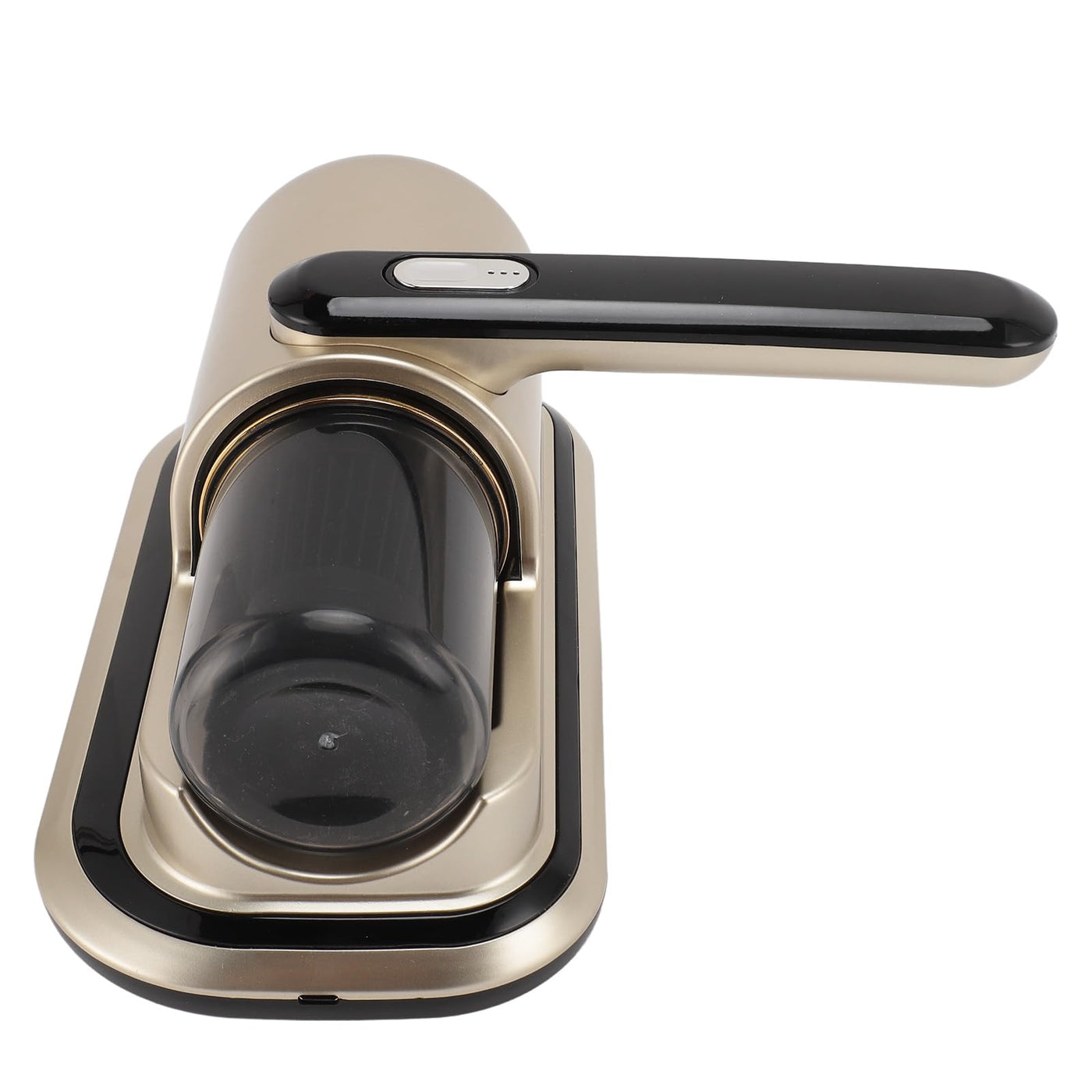 HURRISE Kabelloser Matratzenstaubsauger, Leistungsstarkes Doppelklopfen, Klopfmodus, Reinigungslicht, 2 Gänge, Geräuscharm, für den Heimgebrauch, ABS-Materialien, Champagnergold