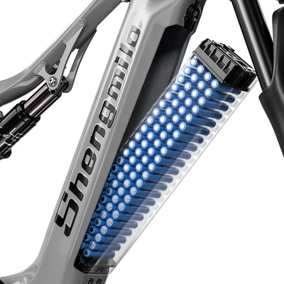 shengmilo S600 Doppelmotor Elektro-Mountainbike, 48V17.5AH Batterie 7 Gang Ölbremse ebike, Dual Shock Elektrofahrrad, DREI Fahrmodi