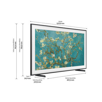 Samsung QLED 4K The Frame 65 Zoll Fernseher (GQ65LS03BGUXZG, Deutsches Modell), mattes Display, austauschbare Rahmen, Art Mode, Smart TV [2023]