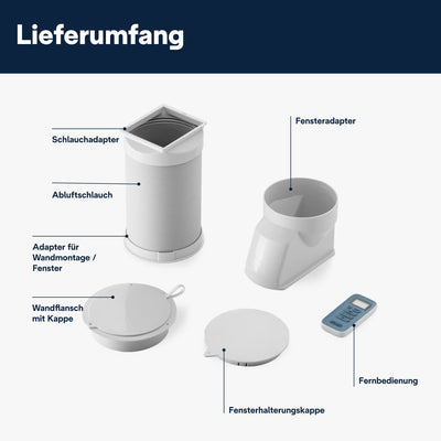 De'Longhi Pinguino Compact ES72 YOUNG, Mobiles Klimagerät, 8.300 BTU/h, für Räume bis zu 60m3, Entfeuchtungsfunktion, 24-Stunden-Timer, Energieeffizienzklasse A, Weiß