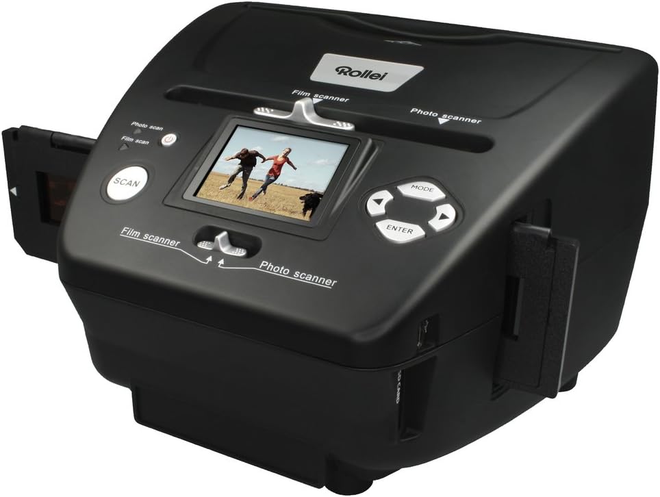 Rollei PDF-S 240 SE - Multiscanner für Fotos, Dias und Negative, sekundenschneller Scanvorgang, inkl. Bildbearbeitungssoftware - Schwarz