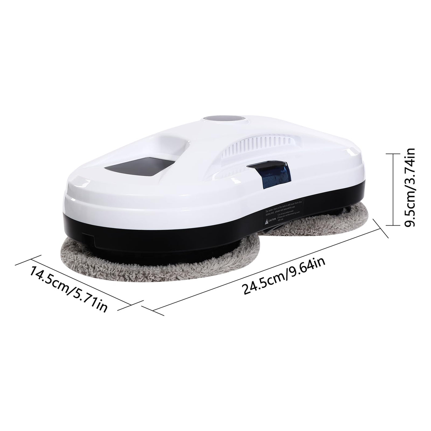 Kanbihao Fensterputzroboter Elektrisch, Automatischer Fensterreiniger Roboter Mit Fernsteuerung Und 10 Reinigungspads, Intelligente Fensterroboter Zum Reinigen Gerahmtem Glas, Weiß