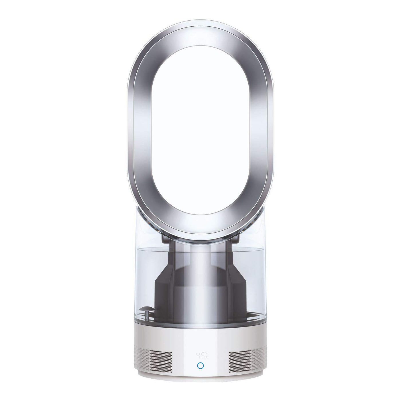 Dyson AM10 Luftbefeuchter und Ventilator, Ultrafeine Kaltluft-Befeuchtung, Automatische Feuchtigkeitskontrolle, Weiß/Silber