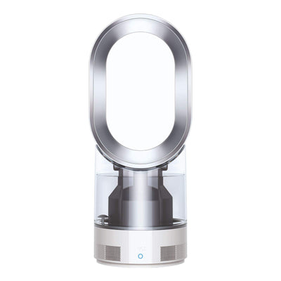 Dyson AM10 Luftbefeuchter und Ventilator, Ultrafeine Kaltluft-Befeuchtung, Automatische Feuchtigkeitskontrolle, Weiß/Silber