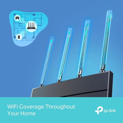 TP-Link Archer AX18 Wi-Fi 6 WLAN Router, Dualband AX1500, 4 Gigabit-Ports, WPA3, Kindersicherung, Gast-Netzwerk, Keine DSL-Funktion