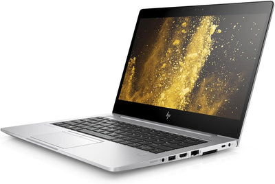 HP EliteBook 830 G5 13,3 Zoll 1920x1080 Full HD Intel Core i5 256GB SSD Festplatte 8GB Speicher Windows 11 Pro Webcam UMTS LTE Business Notebook Laptop (Generalüberholt), Silber - Schwarz