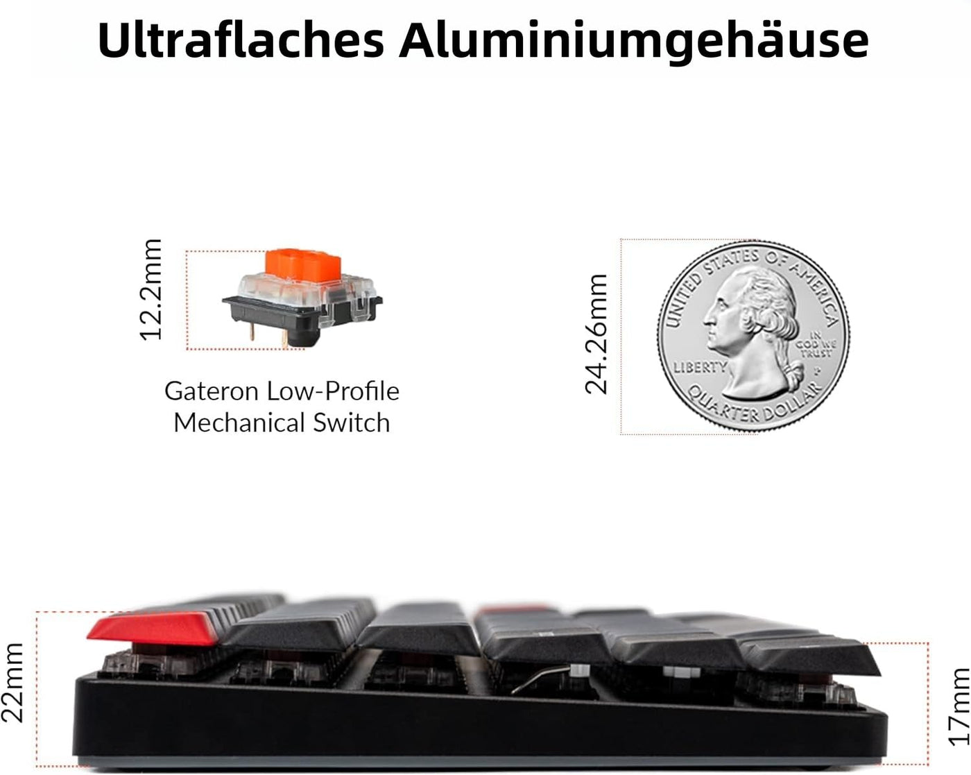 Keychron K3 Pro QMK/VIA Custom Ultra-Slim Wireless Mechanical Keyboard, Hot-swappable Bluetooth/Wired DE-ISO Layout Programmable RGB Backlit Brown Switch Gaming Keyboard for Mac Windows