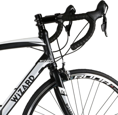 28 Zoll Rennrad Wizard Spark 2.5 Shimano Claris 16 Gang Race Bike Fahrrad Rh 56cm schwarz