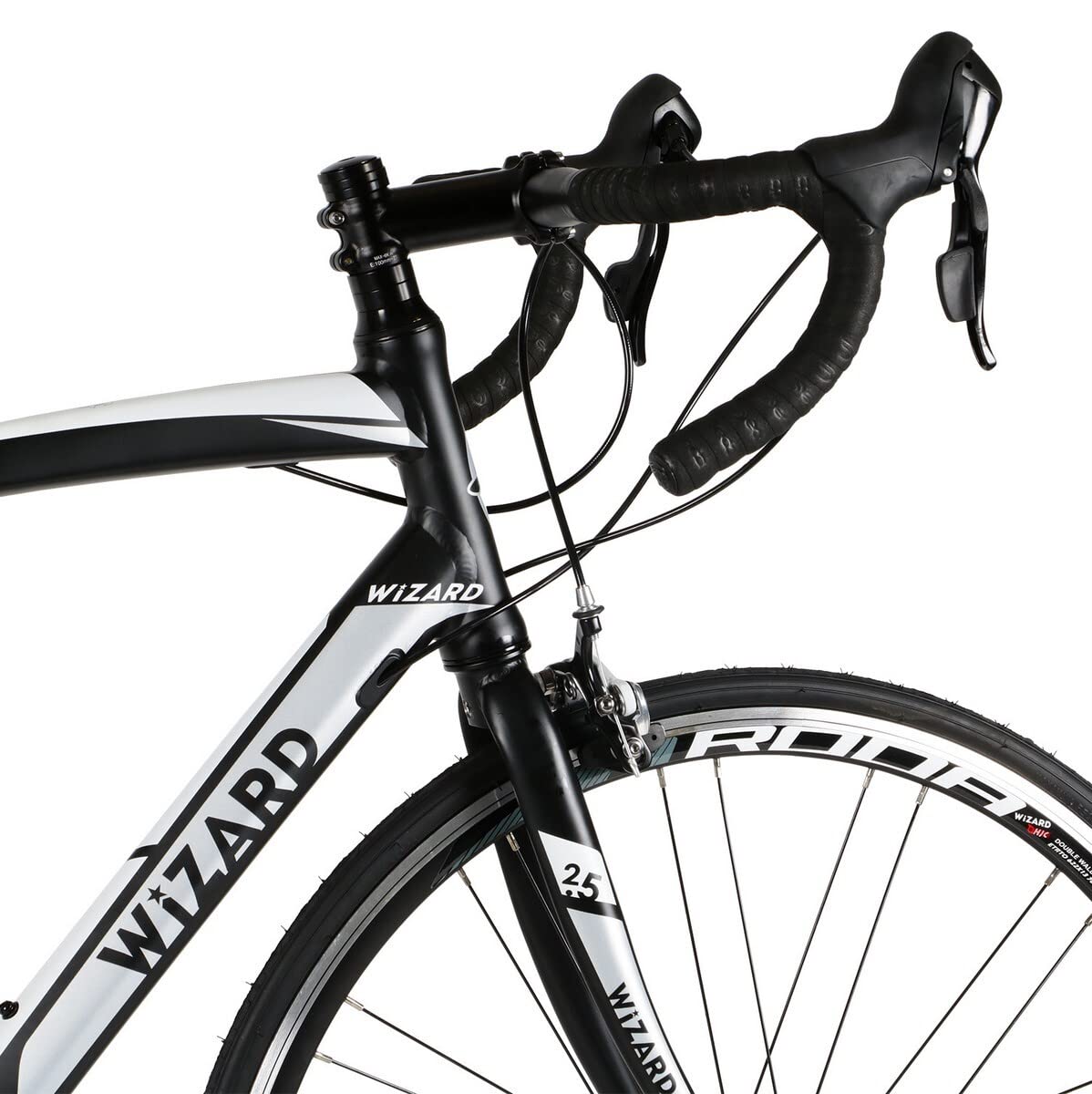 28 Zoll Rennrad Wizard Spark 2.5 Shimano Claris 16 Gang Race Bike Fahrrad Rh 56cm schwarz