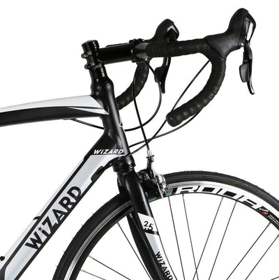 28 Zoll Rennrad Wizard Spark 2.5 Shimano Claris 16 Gang Race Bike Fahrrad Rh 56cm schwarz