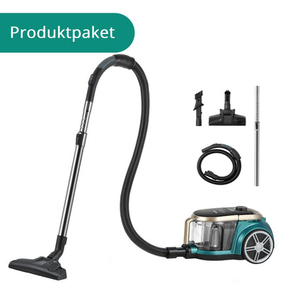 Eureka Apollo Staubsauger Beutellos, leichter Zylinderstaubsauger mit Single Cyclone System, 800W Power Efficiency Motor, 2.2L Staubbehälter, für Teppiche und Hartböden, Grün