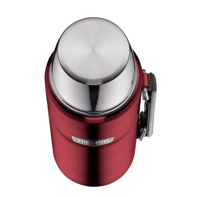 Thermos 4003.248.120 Isolierflasche Stainless King, 1,2 L, Edelstahl, Cranberry