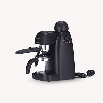 SEVERIN Espressomaschine, kleine Kaffeemaschine für bis zu 4 Tassen Espresso, Kaffeemaschine mit Milchschäumer für Kaffee-Milch-Spezialitäten, ideal für Singles, schwarz, KA 5978