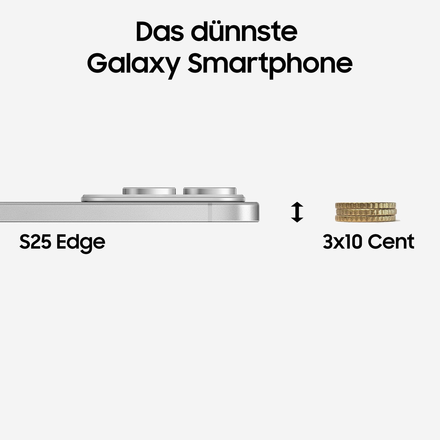 Samsung Galaxy S25 Edge AI Smartphone mit Galaxy AI, Ohne Vertrag, Handy mit Android, 12 GB RAM, 512 GB GB Speicher, 200-MP-Kamera, Titanium Icyblue, 3 Jahre Herstellergarantie [Exklusiv auf Amazon]