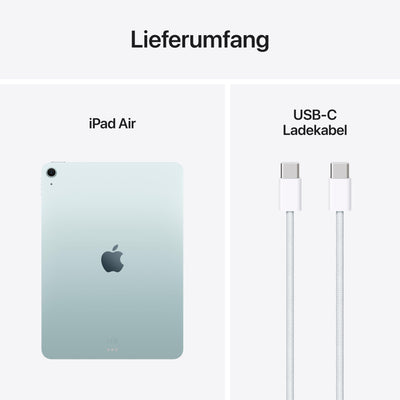 Apple iPad Air 11" mit M3 Chip: Apple Intelligence, Liquid Retina Display, 256 GB, 12 MP Frontkamera/Rückkamera, WLAN 6E, Touch ID, Batterie für den ganzen Tag – Blau