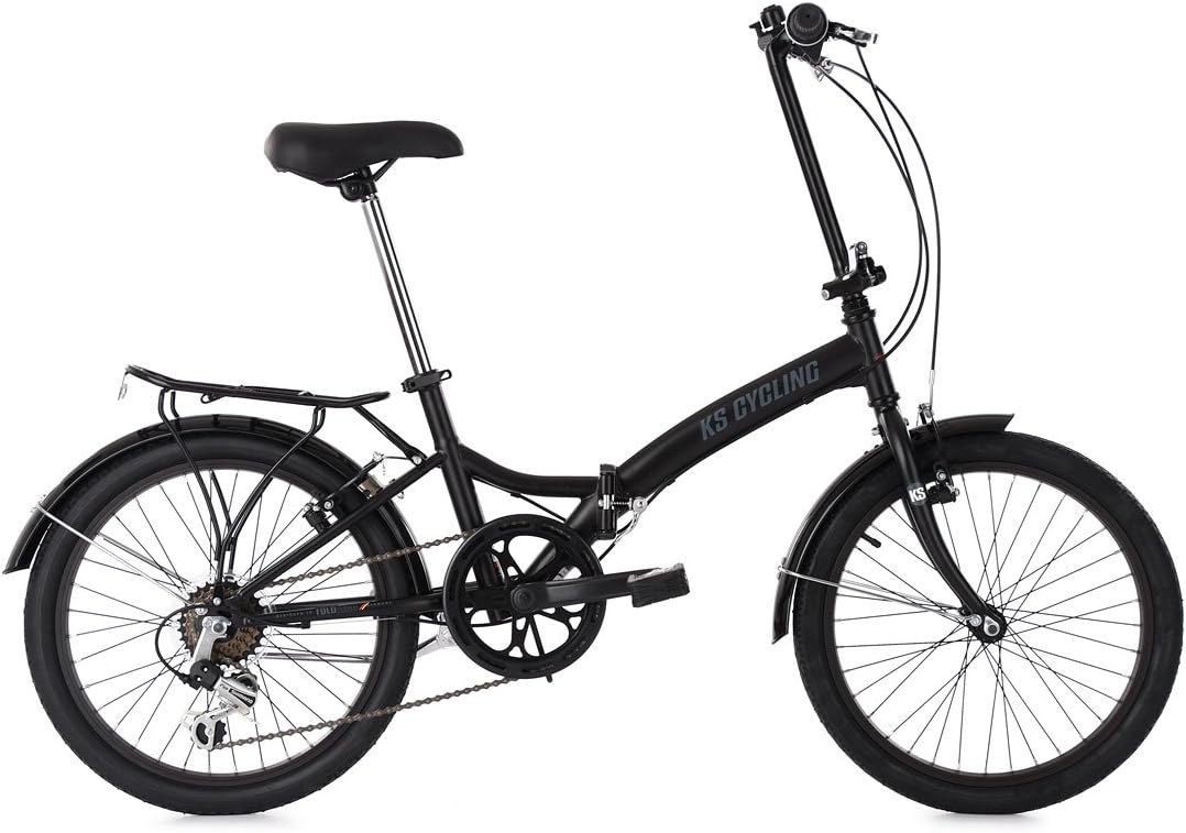 KS Cycling Faltrad 20'' Foldtech schwarz 6 Gänge