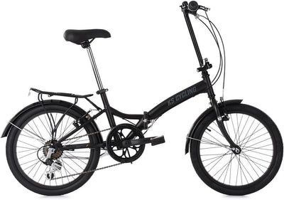 KS Cycling Faltrad 20'' Foldtech schwarz 6 Gänge
