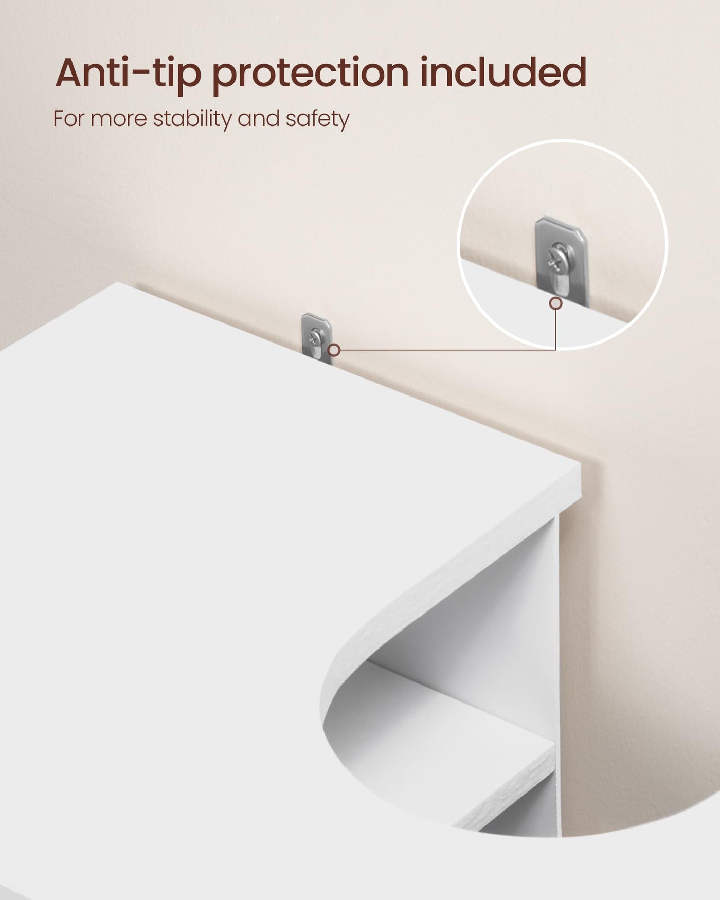 Hzuaneri Waschbeckenunterschrank, Unterschrank, Waschtischunterschrank, Badezimmerschrank mit 2 Türen, verstellbare Ablage, viel Stauraum, freistehend, Landhausstil, 30 x 60 x 63 cm, Weiß BC19103X